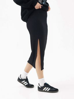 Юбка женская миди в черном цвете черный 152775 - Mark formelle фото 3