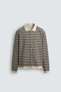 STRIPED TEXTURED JACKET - Zara фото 7