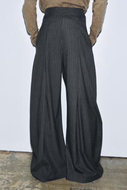 ZW COLLECTION PINSTRIPE DARTED TROUSERS - Zara фото 3