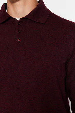 TRENDYOL MAN Lacivert Slim Fit Yunlu Polo Yaka Dugmeli Smart Triko Kazak TMNAW23KZ00238 - Trendyolmilla фото 16