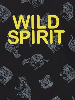 Bisiklet Yaka Bask?l? Uzun Kollu Erkek ?ocuk Pijama Tak?m? - Waikiki фото 3