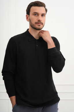 Мужской базовый лонгслив-поло Happyfox