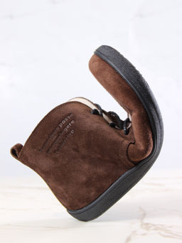 Босоногие ботинки EDART 208.NATAbl.Коричневая замша/байка фото 3