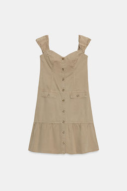VESTIDO MIDI BOTONES / Oliva - Zara фото 7