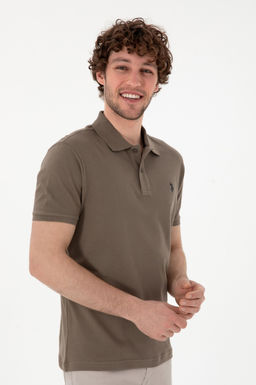 Erkek Slim Fit Polo Yaka Vizon Basic Ti__rt Sepette S_rpriz _ndirim - U.s. polo assn фото 3