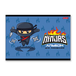 Светоч 16АЛСК4_1_3_9 Альбом для рисования 100 г/м2 A4 29 х 20.5 см 16 л. на скобе 10 шт. 000651 Юный ниндзя