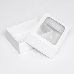 Цена за 5 шт. Коробка складная, крышка-дно, с окном, белый, 20 х 15 х 6,5 см, - UPAK LAND фото 4