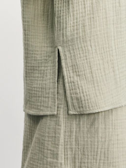 Рубашка из муслина с V-образным вырезом / Zarina  фото 7