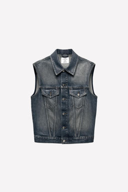 WAXED DENIM WAISTCOAT LUDOVIC DE SAINT SERNIN x ZARA  фото 2