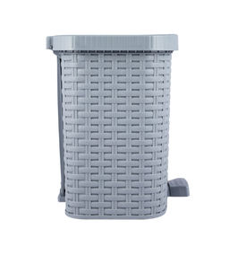 Контейнер для мусора с педалью 12л Артлайн серый