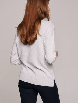 CONTE Туника из пряжи с вискозой, мериносовой шерстью и кашемиром LDK 114 light grey - Conte elegant фото 4
