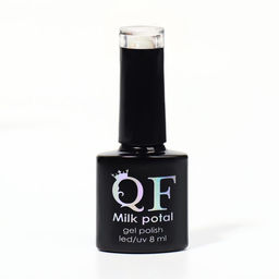 Гель лак для ногтей, MILK POTAL, 3-х фазный, 8мл, LED/UV, цвет белый/шампань (03) - Queen fair фото 8