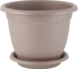 Цена за 2 шт. Горшок для цветов InGreen Aphrodite D 210 mm, 2,9л с подставкой №4, французский платан IG420411105