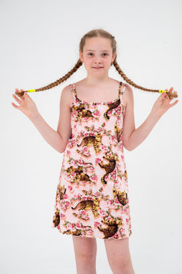 Ночная сорочка детская из кулирки Оливия киса - Амадэль фото 7