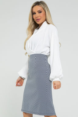 Юбка Лаура (сине-белая) Ю12871-8М - Lt collection фото 5