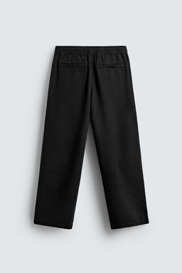 PANTAL?N RELAXED FIT ESTRUCTURA / Negro - Zara фото 7