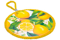 Подставка п/горячее 17*17*1 см Лимоны, круг - Elan gallery фото 7