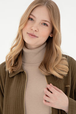 Женский свитшот цвета хаки Неожиданная скидка в корзине - U.s. polo assn фото 9