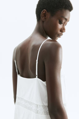 Vestido de tirantes con inserciones de encaje - H&m фото 5