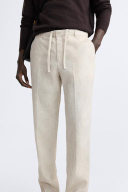 ZARA %100 KETEN PANTOLON  фото 25