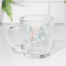 Кружка новогодняя С Новым Годом! 340мл, закаленное стекло, деколь, подарки - Дарим Красиво фото 2