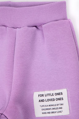 Теплый костюм для девочки из футера с начесом Bonito  фото 16