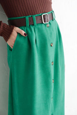 Юбка на пуговицах длины миди - Martichelli фото 32