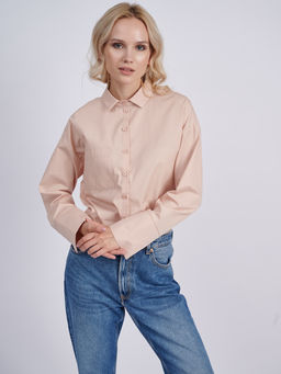 Блузка женская дл. рук. KATHARINA KROSS KK-B-0004V-пудровый  фото 2
