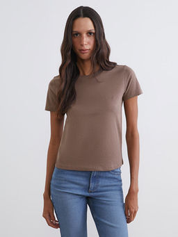 Bisiklet Yaka Kad?n Ti??rt