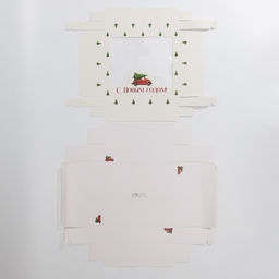 Цена за 2 шт. Коробка подарочная новогодняя складная С Новым годом, 23.5?20.5?5.5 см