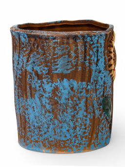 Декоративный горшок для цветов «Подсолнух», 9×9×10 см, керамический, Greengo