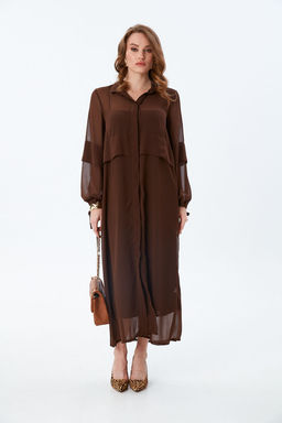 Платье NIKVA н943-3-Р шоколад  фото 5