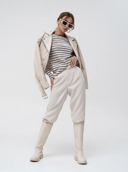 Лонгслив жен.арт.1006/2-6,зеленый тельняшка - Binita фото 2