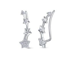 Серьги из серебра куб.циркон., В10-1009