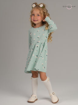 Платье Элла мятный букетик