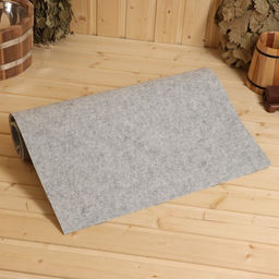 Коврик для бани XXL, 160 х 55см, войлок, светло-серый - Добропаровъ фото 2