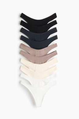 Pack de 10 bragas thong de algod?n - H&m фото 4