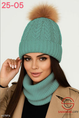 Набор 2в1 шапка + снуд - Bruno фото 9