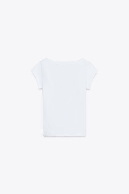 ROUND NECK T-SHIRT - Zara фото 43