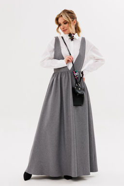 Сарафан AmberA 1106 серый  фото 4