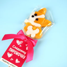 Леденец на палочке Сладкому пирожочку, со вкусом персика, 25 г