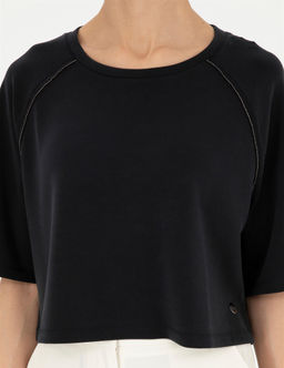 Siyah Comfort Fit Sweatshirt - Pierre cardin фото 6