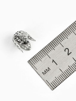 Цена за 2 шт. Шапочки для бусин (набор 20 шт.), СМ-051, 11?12 мм, цвет серебро