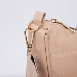 Сумка-багет на молнии, цвет бежевый - Simaland фото 5