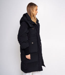 Пальто-пуховик #КТ8110 (2), чёрный