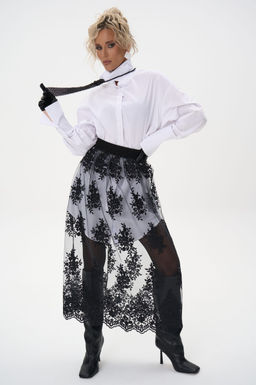 Кружевная юбка Пэрис (чёрный) - Эльза фото 6