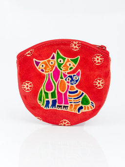 Кошелек под мелочь ручной принт Два Кота №0755/1 уп/3шт - Ганг фото 10