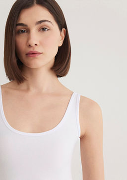 Beyaz Basic Stretch Atlet - Mavi фото 6