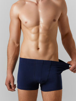 Цена за 2 штуки! Трусы боксеры мужские синие синий 411230