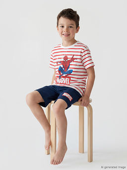Spider-Man Bask?l? Erkek ?ocuk ?ortlu Pijama Tak?m?